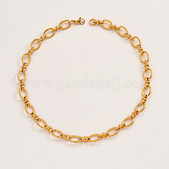 201 Stainless Steel Oval Link Chain Necklacces&nbsp;MF4965-1