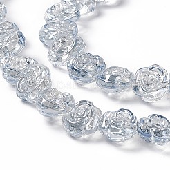 Electroplate Glass Beads Strands&nbsp;EGLA-L040-PL01