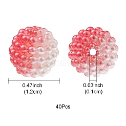 Imitation Pearl Acrylic Beads&nbsp;OACR-FS0001-42G