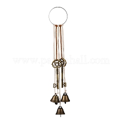 4Pcs 4 Style Iron Witch Bells Pendant Decorations&nbsp;HJEW-OC0001-15