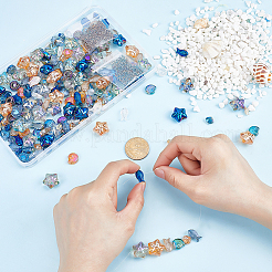 800Pcs Ocean Theme Electroplate Glass Beads&nbsp;EGLA-ME0001-01