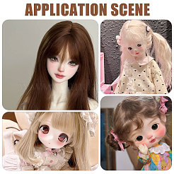 4Pcs 4 Colors High Temperature Fiber Doll Hairs&nbsp;DIY-GL0006-26