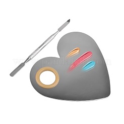 Stainless Steel Color Palette and Double Head Spoon Palette Spatulas Stick Rod&nbsp;MRMJ-G001-85