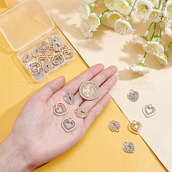 24Pcs 4 Style Alloy Pendants&nbsp;FIND-PH0003-44