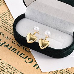 Rack Plating Brass Stud Earrings for Women&nbsp;EJEW-C125-22G