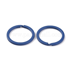 Spray-painted Iron Keychains Clasps&nbsp;IFIN-WH0063-13A