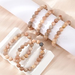 Natural Sunstone Stretch Bracelets&nbsp;BJEW-E373-10mm-04