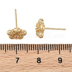 SHEGRACE Brass Micro Pave Cubic Zirconia Stud Earrings&nbsp;XGRQ4N782-711G
