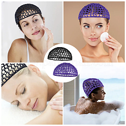 2Pcs 2 Colors Polyester Muslim Hats&nbsp;AJEW-CN0003-51