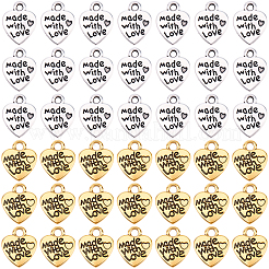100Pcs 2 Styles Tibetan Style Alloy Pendants&nbsp;TIBE-SC0002-63