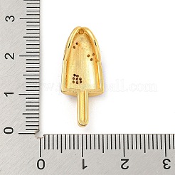 Rack Plating Brass Micro Pave Cubic Zirconia Pendants&nbsp;KK-P277-08G