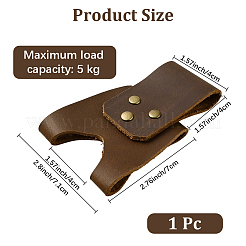 1Pc Cowhide Waist-belt Axe Sheath&nbsp;AJEW-CL0005-31