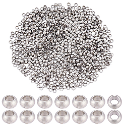 800Pcs 304 Stainless Steel Spacer Beads&nbsp;STAS-BBC0009-76A