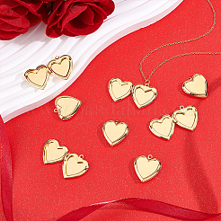 8Pcs 304 Stainless Steel Locket Pendants&nbsp;STAS-HY0002-02