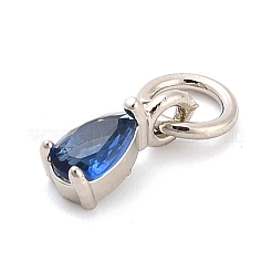 Brass Micro Pave Cubic Zirconia Charms&nbsp;KK-H527-13P-02