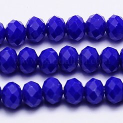 Imitation Jade Glass Bead Strands&nbsp;GLAA-F001-8x6mm-M