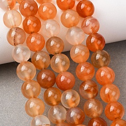 Natural Carnelian Beads Strands&nbsp;G-N0006-8mm-17