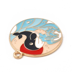 Alloy Enamel Pendants&nbsp;ENAM-B051-02KCG-01