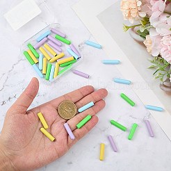 40Pcs 4 Colors Alloy Cord End&nbsp;FIND-GF0008-47B