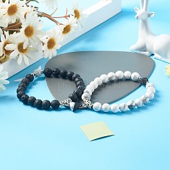 Magnetic Heart Clasps Bracelets Set for Couples Best Friends&nbsp;BJEW-JB06791