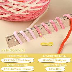 4 Skeins Super Bulky Segment Dyed Chunky Polyester Yarn&nbsp;FB-FSB9EF-01I