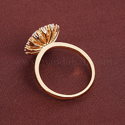 Brass Micro Pave Cubic Zirconia Finger Rings for Women&nbsp;WGECD53-01