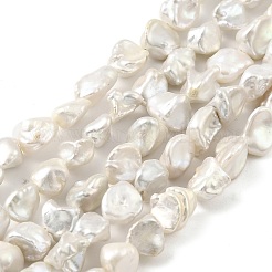 Baroque Natural Keshi Pearl Beads Strands&nbsp;PEAR-B004-12A-01A