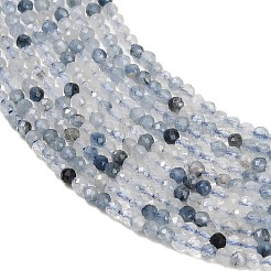 Natura Blue Rutilated Quartz Beads Strands&nbsp;GG-CBA3921-A05-2mm
