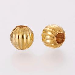 Iron Corrugated Beads&nbsp;E185Y-G