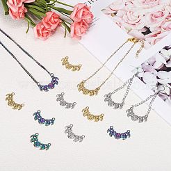 12Pcs 3 Colors Ion Plating(IP) 304 Stainless Steel Pendants&nbsp;STAS-SZ0002-91