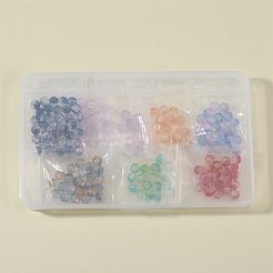 10 Colors Transparent Crackle Glass Beads&nbsp;GLAA-SZ0001-98