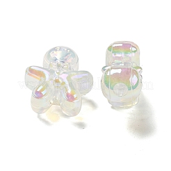 UV Plating Rainbow Iridescent Acrylic Beads&nbsp;PACR-M002-11B