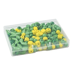 140Pcs 6 Styles Spray Painted Wooden Beads&nbsp;WOOD-FS0002-54