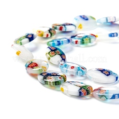 Handmade Millefiori Glass Beads Strands&nbsp;LK137