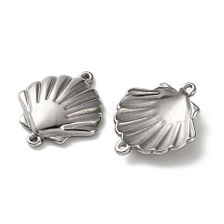 304 Stainless Steel Shell Shape Links Connector Charms&nbsp;STAS-A124-15P