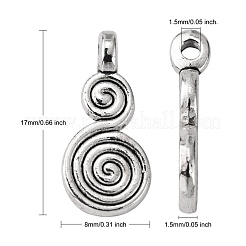 Helix Tibetan Style Alloy Pendants&nbsp;LF0038Y-NF