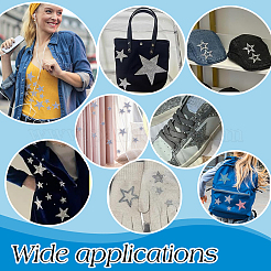 66Pcs 12 Styles Star Glitter Hotfix Rhinestone&nbsp;FIND-PH0023-18