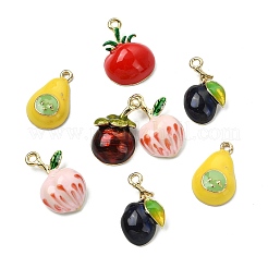 10Pcs 5 Styles Alloy Enamel Pendants&nbsp;ENAM-CJ0007-21