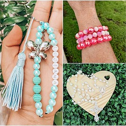 100Pcs 2 Styles Imitation Pearl Acrylic Beads&nbsp;OACR-YW0002-59