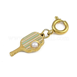 Stainless Steel Enamel Pendants Decorations&nbsp;LS-STAS-L296-16G
