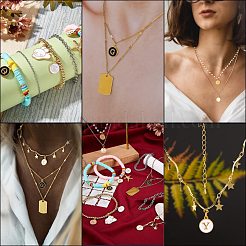 Golden Plated Alloy Enamel Charms&nbsp;ENAM-SZ0001-01