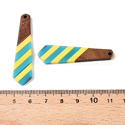 Epoxy Resin & Walnut Wood Pendants&nbsp;RESI-N039-121H