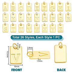 26Pcs 26 Styles Brass Pendants&nbsp;KK-PH0014-87