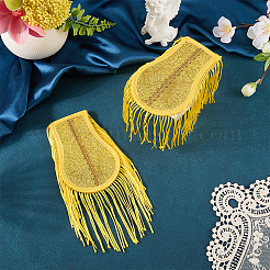 1 Pair Non-woven Fabrics & Polyester Tassel Epaulettes&nbsp;AJEW-CN0007-72A-01