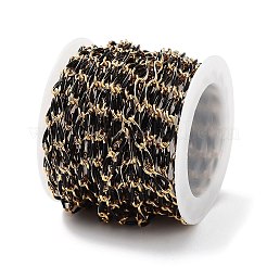 Ion Plating(IP) 304 Stainless Steel Enamel Twisted Oval Link Chains&nbsp;CHS-K019-02G-02