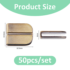 50Pcs Tibetan Style Arch Shaped Alloy Buckles for Purse Making&nbsp;FIND-FH0011-65