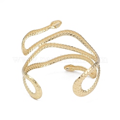 Snake Alloy Cuff Torque Bangles for Women&nbsp;BJEW-K260-01G