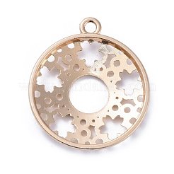 Zinc Alloy Open Back Bezel Pendants&nbsp;PALLOY-E577-25KCG