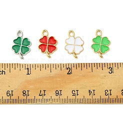 16Pcs 4 Colors Rack Plating Alloy Enamel Pendants&nbsp;ENAM-FS0001-76