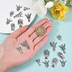 100pcs 10 Styles Tibetan Style Alloy Pendants&nbsp;TIBEP-CJ0001-42